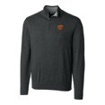 thumbnail image 2 of Men's Cutter & Buck  Heather Charcoal Oklahoma State Cowboys Alumni Logo Lakemont Tri-Blend Quarter-Zip Pullover Sweater, 2 of 3