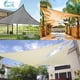 thumbnail image 4 of Vela de Sombra Rectangular 3x4 Metros Vela de Sombra Impermeable Resistente al Agua Anti UV 4x3 m para Jardín Terraza Patio, Crema, 4 of 5
