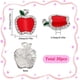 thumbnail image 2 of 1 caja de 30 dijes de manzana de metal con diamantes de imitación, de aleación esmaltada, con forma de fruta roja., 2 of 6