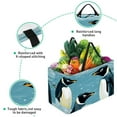 thumbnail image 3 of Penguin Large Foldable Decorative Box Storage Bin Oxford Cloth Shopping Bags, 3 of 7