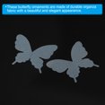 thumbnail image 4 of Uxcell Organza Butterfly Ornament, 20 Pack Fabric Butterflies Bows Butterfly Decoration Appliques, Grey Blue, 4 of 6
