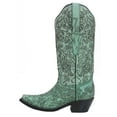thumbnail image 2 of CORRAL G1387 Turquoise Embroidered Laser Cut Snip Toe Boots (7.5 M US), 2 of 5