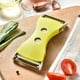 thumbnail image 5 of Fiudx Artículos en oferta con ofertas flash Cuchillo pelador de frutas y verduras de acero inoxidable de dos piezas Cuchillo pelador telescópico de doble cabeza Rallador Herramienta de cocina, 5 of 7