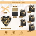 thumbnail image 3 of 5 Senses  Bags for Him Her Five Senses  Bags with Ribbon Handles Tissue Paper Petals Black  Bag for Birthday Anniversary,Wedding,Valentine's Day, 3 of 6