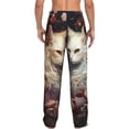 thumbnail image 3 of Daiia Flower Cat Couple Men's Sleep Pant with Pockets and Drawstring,Pajama Pants-Small, 3 of 9