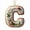C, variant on LEFXSMR Letter Ornaments, Festive White Gingerbread Hanging Christmas Decorations Gifts, 3.1" Letter Ornaments for Christmas Tree Home Decor