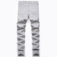 thumbnail image 4 of Wavsuf Mens Pants Elastic Waist Jogger Striped Plaid Dark Gray Pants Size XL, 4 of 6