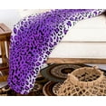 thumbnail image 3 of Purple White Leopard Animal Print Super Soft Warm Cozy Flannel Fleece Micro Plush Microfiber Bed Throw Blanket, 3 of 7