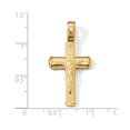 thumbnail image 2 of 14K Yellow Gold Charm Pendant Fashion 33.5 mm Polished Crucifix, 2 of 2