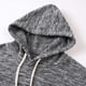 thumbnail image 3 of Dolkfu sudaderas de forro polar para hombres, sudadera sólida con cordón, casual, suelta, camisetas de pullover para hombres S, 3 of 9