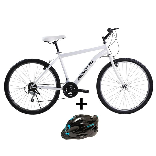 Combo Bicicleta Benotto PMO R26 H 18V con Casco Talla M