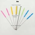 thumbnail image 2 of Straws Cleaner Brush with High Density Nylon Bristles & Stainless Handle & Hanging Loop, Also for Cleaning Sippy Cup, Bottle, Nozzle, Teapot, Narrow Area, D: 0.4 x L:10 Inch, Set of 8, 4 Colors Mix, 2 of 6