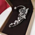 thumbnail image 6 of Zircon Butterfly Ear Cuff Clip Earrings Non Piercing Wrap Jewelry S8E5, 6 of 8