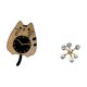 thumbnail image 5 of Reloj de pared con forma de gato burbuja, adorno silencioso y moderno, escultura para cocina, oficina, escritorio, estante, sala de estar. Regalo idea, 5 of 8