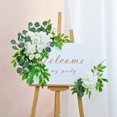 thumbnail image 4 of Wedding Welcome Sign Flowers Terracotta Artificial Arch Flower Swag for Ceremony Reception Fall Winter Wedding Decoration, 4 of 6