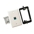 thumbnail image 5 of Quick Install Networks Outlet Plate Ethernet Wall Plate Pass Through Outlet Panel Low Voltages Mounting Bracket Device, 5 of 8