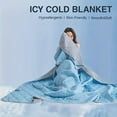 thumbnail image 4 of 1 cooling blanket suitable for hot sleepers - ultra soft, breathable summer blanket, extremely comfortable, perfect for relieving warm weather, comfortable breathable bed blanket, 4 of 8
