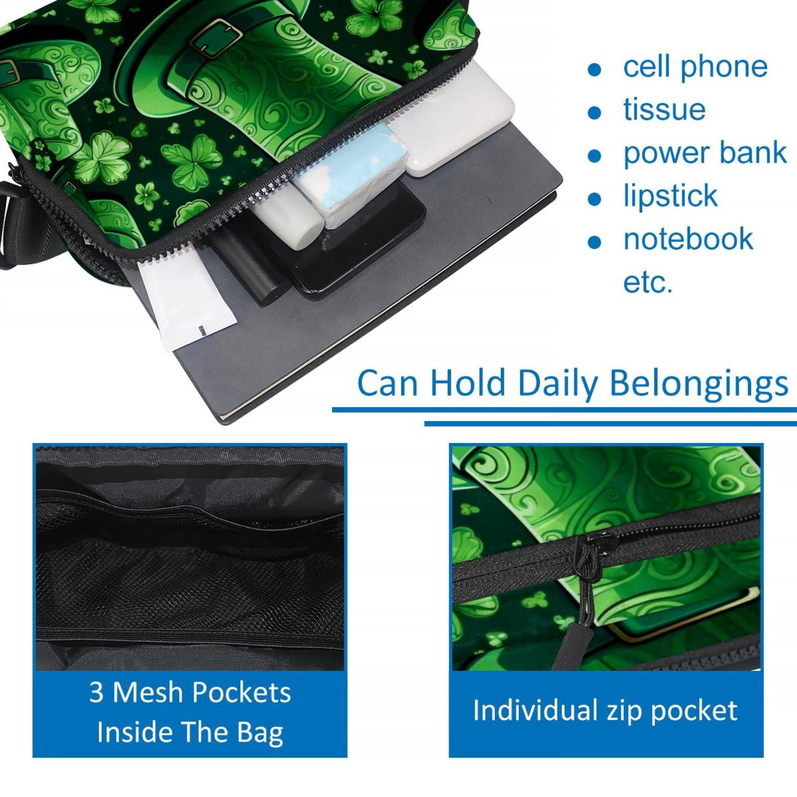 St. Patrick's Day Lightweight Adjustable Running Belt Bag Fanny Pack Waist Pack with Extension Strap Unisex