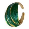 thumbnail image 4 of sweethay Anillo femenino Decoración Moda Anillos de nudillos abiertos Cumpleaños Regalo de Navidad Joyas para celebración de compromiso Verde Grün 10Conjunto, 4 of 6