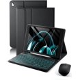 thumbnail image 1 of Funda para tablet TUNKARMOR 10.2" con teclado retroiluminado y mouse, 1 of 9