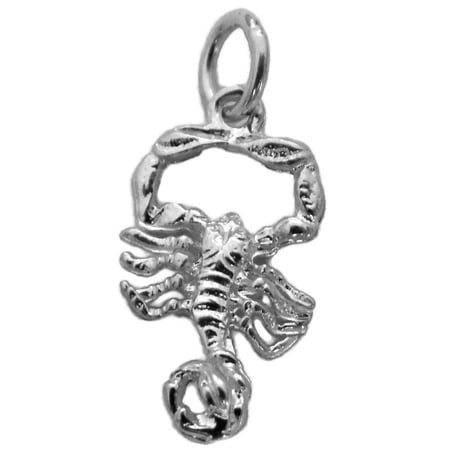 Scorpio Horoscope Zodiac Sign Unisex Pendant .925 Sterling Silver!!
