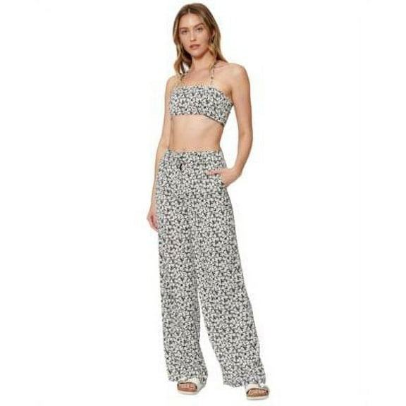 MSRP $40 Sofia Richie Satin Bralette Printed Top ONLY Black Size Small