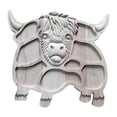 thumbnail image 1 of Tabla de charcutería de madera, organizador de bandejas con forma de vaca, plato rústico de frutos secos para comida Estilo A, 1 of 9