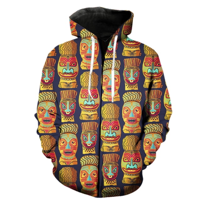 Sudadera con capucha y cremallera para hombre, diseño de cocotero de isla tropical, sudaderas extragrandes, chaquetas con capucha unisex, gran oferta 2024, camisetas con estampado 3D