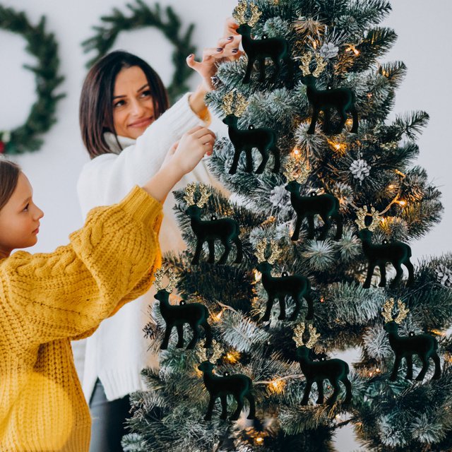 mfyjkho Juego De Adornos Navideños De Bola De Extraterrestre - Decoraciones Colgantes De Poliéster Para Árbol Y Decoración Navideña - 1 Pieza