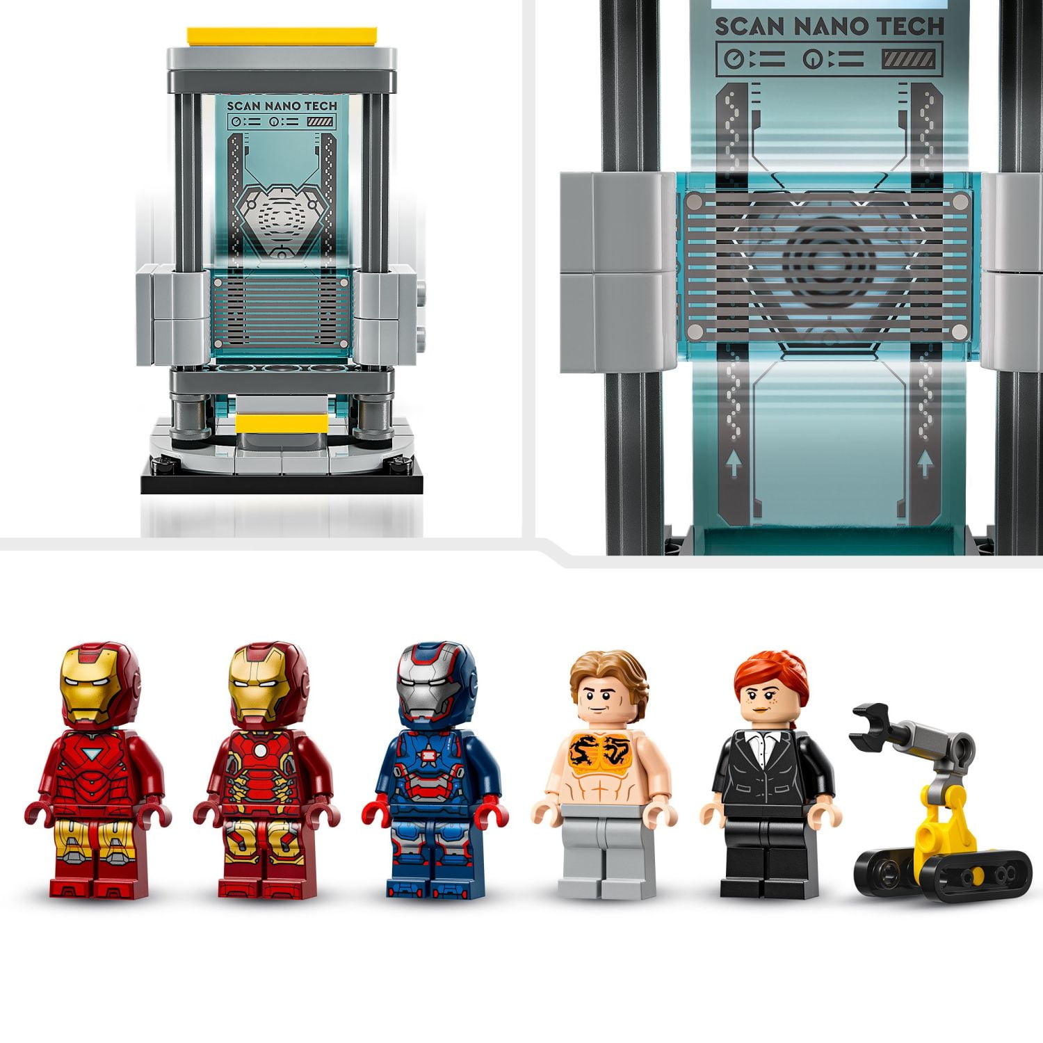 LEGO Marvel Iron Man’s Laboratory: Hall of Armor Building Toy - Marvel Superhero Toy for Kids, Boys and Girls, Ages 8+ - with Minifigures and a Mech - Gift Idea for Birthdays - 76315