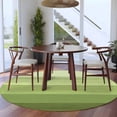 thumbnail image 4 of Round Area Rug 5 Ft, Green Wood Grain Washable Non-Slip Circle Carpet for Living Room/Bedroom, Ombre Rustic Retro Wooden Plank Low-Profile Runner Mats Collection Rugs for Indoor, 4 of 7