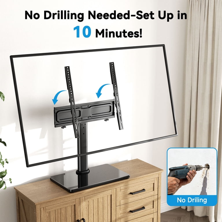 Swivel Tabletop TV Stand for 24-60 Inch Flat Screens photo 7
