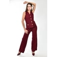thumbnail image 1 of Set de pantalon y chaleco de punto Roman Fashion /Juvenil 50167 (Vino) vino EG, 1 of 5