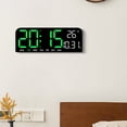 thumbnail image 3 of Reloj despertador digital Matsuzay con pantalla LED estructura liviana Electrodomésticos verde, 3 of 6