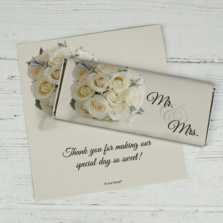 25ct Wedding Favors for Guests Wrappers for Hershey's Candy Bars (25 Count) Bridal Shower Favors Floral