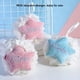 thumbnail image 5 of Inteprter Bola de espuma de baño en forma de estrella con flor para ducha, suministro para el cuerpo del brazo para el cuidado de la piel para el baño Suministros de limpieza para el hogar Rosa Inteprter HA081358-01B, 5 of 6
