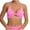 Pink, variant on Sports Bras for Women Twist Front Wireless Racerback Workout Bra Cutout Padded Push up Bralette, Blue, L