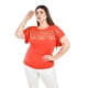 thumbnail image 1 of Blusa casual con lentejuelas Roman Fashion /Tallas Extras, 4047 (Naranja) naranja 40, 1 of 5