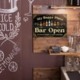 thumbnail image 5 of Putuo Decor Bar Sign For Home Bar, Drink Vintage Metal Tin Sign, My Happy Place Bar Open, Bar Wall Art Decor For Home Bar Pub Club Garage Man Cave 8 X 12 Inches, 5 of 14
