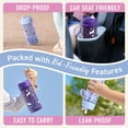thumbnail image 5 of bentgo Plastic Water Bottle 15 oz. Unicorn/Lavender Galaxy 2/Pack (BGKDWB2-1), 5 of 8