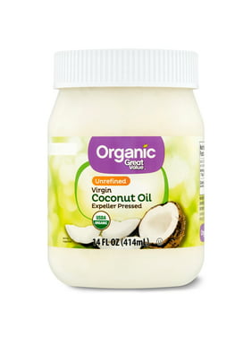 Great Value Organic Unrefined Virgin Coconut Oil, 14 fl oz