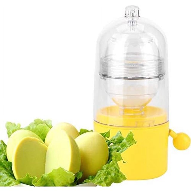 1 mezclador, coctelera manual de silicona para huevos, máquina para hacer huevos dorados, batidora de yema y clara de huevo, herramienta de cocina