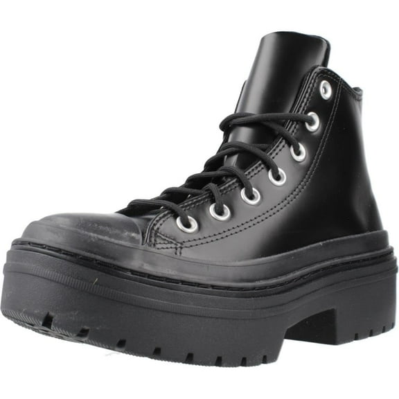 Converse CTAS High Top Lugged Heel Women's Shoes, Black, Size 8.5