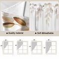 thumbnail image 5 of Eucalyptus Leaves Swag Curtains for Kitchen/Bedroom/Living Room, Spring Plants Country Yellow Scalloped Curtains 63 Inch Long, Rod Pocket Window Swag Topper Curtains Valances 2 Panels Set 36"x63", 5 of 8