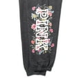 thumbnail image 2 of Victoria's Secret Pink Classic Jogger Sweatpants for Women Dark Grey Floral Size Large New, 2 of 3