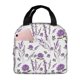 thumbnail image 1 of Balery Lavender Flowers Bolsa de Almuerzo Aislada – Caja de Almuerzo con Papel de Aluminio Grueso, Mantiene la Comida Fresca por 4 Horas, 1 of 8