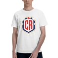 thumbnail image 1 of Costa Rica National Football Team Fashion Men'S Basic Short Sleeve T-Shirt White 3x-Large, 1 of 5