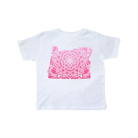 

Inktastic Oregon Silhouette Mandala Gift Toddler Boy or Toddler Girl T-Shirt