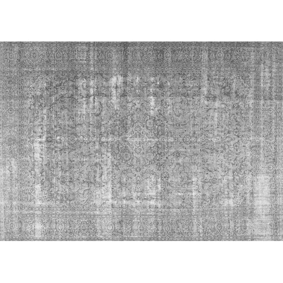 Ahgly Company Indoor Rectangle Persian Gray Traditional Area Rugs, 8' x 10'