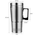 thumbnail image 4 of Naierhg Car Electric Kettle Detachable Fast Heating 12/24V 300ml Stainless Steel Electric Car Heated Kettle Cup for Water Tea Coffee Milk, 4 of 8